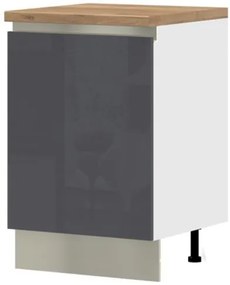 Επιδαπέδιο ντουλάπι Trinity R60-1K-Anthraki Gualistero - 60.00Χ58.00Χ90.50cm