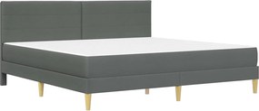vidaXL Σκελετός Κρεβατιού Σκούρο Γκρι 180 x 200 cm Πολυεστέρας