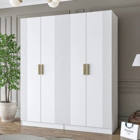 Ντουλάπα Λευκό BREFU 180x57.5x210