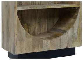 Σκευοθήκη DKD Home Decor Μαύρο Φυσικό Ξύλο από Μάνγκο 70 x 35 x 185 cm 70 x 35 x 184 cm