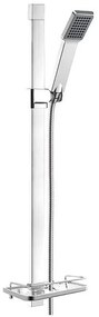 Κολώνα Ντους Με Ράφι Και Τηλέφωνο Quadro N110 80cm Chrome Ferro Ορείχαλκος