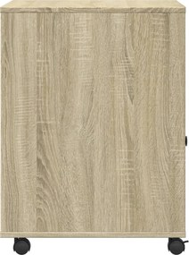 vidaXL Βάση Εκτυπωτή με Ρόδες Sonoma Δρυς 60x50x67 εκ.