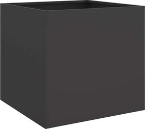 vidaXL Ζαρντινιέρα Μαύρη 42x40x39 εκ. από Χάλυβα