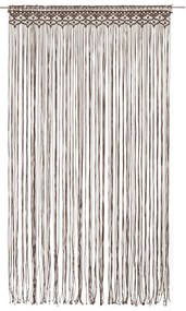 vidaXL Κουρτίνα Μακραμέ Taupe 140 x 240 εκ. Βαμβακερή