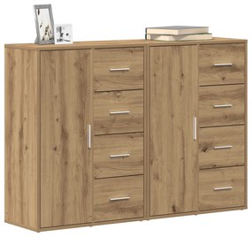 vidaXL Παρθένα έπιπλα 2 τεμ Καρυδιά 60x31x84 εκ Επεξεργασμένο ξύλο