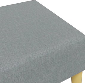 vidaXL Υποπόδιο Ανοιχτό Γκρι 77x55x31 εκ. Υφασμάτινο
