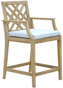 Σκαμπό Μπαρ Amalfi 228-000040 59x63,5x104,9cm Natural-Beige