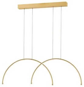 Φωτιστικό Ράγας LED 39W IP20 3000K Megan 4303100 Viokef-4303100-Χρυσό 4303100