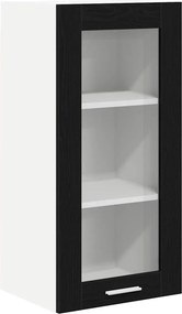 vidaXL Κρεμαστό ντουλάπι Μαύρη Οξυά 40 x 31 x 80 εκ.