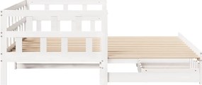vidaXL Καναπές Κρεβάτι Συρόμενος Χωρίς Στρώμα 90x190 εκ. &amp; Συρτάρια