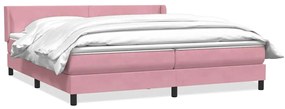 ΚΡΕΒΑΤΙ BOXSPRING ΜΕ ΣΤΡΩΜΑ ΡΟΖ 200X210 ΕΚ. ΒΕΛΟΥΔΙΝΟ 3317966