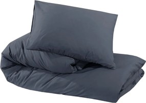 vidaXL Σετ Παπλωματοθήκης Ανθρακί 140x200 εκ. Βαμβακερό