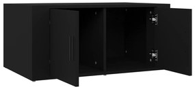 vidaXL Τραπεζάκι Σαλονιού Μαύρο 80x50x36 εκ. Επεξεργασμένο Ξύλο