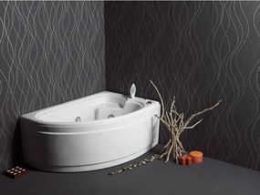 Sanitec Claudia 150x95 R - Ασύμμετρη Μπανιέρα Δεξιά Γωνία - Pneumatic Basic, Χωρίς, Χωρίς, Χωρίς