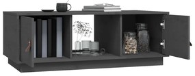 vidaXL Τραπεζάκι Σαλονιού Γκρι 100x50x35 εκ. από Μασίφ Ξύλο Πεύκου