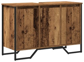 vidaXL Ντουλάπι Νιπτήρα  Παλαιό Ξύλο 91x35x60 εκ. Μοριοσανίδα
