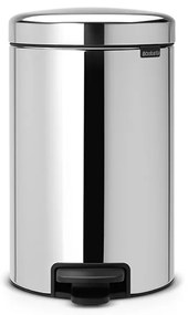Brabantia 649025 Κάδος με πεντάλ 12L, Brilliant Steel
