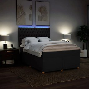 ΚΡΕΒΑΤΙ BOXSPRING ΜΕ ΣΤΡΩΜΑ ΜΑΥΡΟ 160X200 ΕΚ. ΥΦΑΣΜΑΤΙΝΟ 3293640