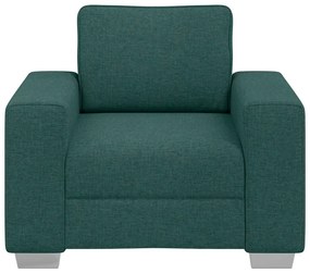 vidaXL Καναπές με μαξιλάρι Σκούρο πράσινο 100 x 77 x 82 εκ ύφασμα