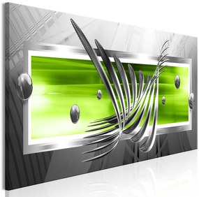 Πίνακας - Silver Wings (1 Part) Narrow Green 135x45