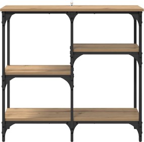 vidaXL Τραπέζι κονσόλας Artisan Oak 80 x 29 x 75 εκ Επεξεργασμένο ξύλο
