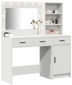 vidaXL Τραπέζι περιποίησης με συρτάρι 2 pcs Λευκό 78.5 x 41 x 135 εκ