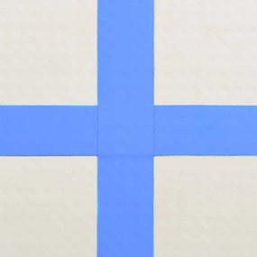 vidaXL Στρώμα Ενόργανης Φουσκωτό Μπλε 400 x 100 x 20 εκ. PVC με Τρόμπα