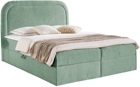 Επενδυμένο κρεβάτι Bonito-Prasino-140 x 200
