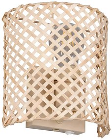 Φωτιστικό Τοίχου - Απλίκα Bina R20101026 19x10,5x19cm 1xE27 25W Natural RL Lighting