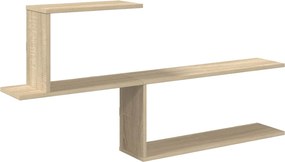 vidaXL Ράφι Τοίχου Sonoma Δρυς 122 x 18 x 60 εκ. Επεξεργασμένο Ξύλο