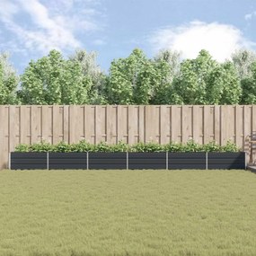 vidaXL Γλάστρα Ανθρακί 580 x 100 x 45 εκ Επικαλυμμένος Χάλυβας