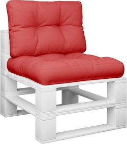 vidaXL Μαξιλάρια Παλέτας 2 τεμ. Κόκκινα Υφασμάτινα