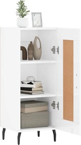 vidaXL Ντουλάπι Γυαλιστερό Λευκό 34,5x34x90 εκ. Επεξεργασμένο Ξύλο
