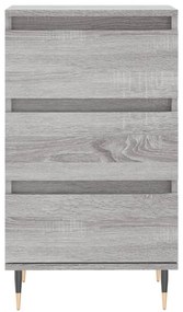 vidaXL Συρταριέρα Γκρι Sonoma 40 x 35 x 70 εκ. από Επεξεργασμένο Ξύλο