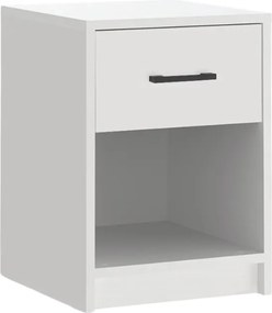 Κομοδίνο Scoty Megapap χρώμα λευκό 40,2x35,3x55εκ.