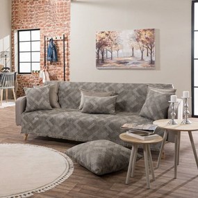 Ριχτάρι Bronx 03 Elephant Teoran Three-Seater 180x300cm Ακρυλικό,Βαμβάκι, Polyester