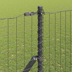 vidaXL Στύλος Περιφράξεων Άλλο 26 pcs Γκρι 3.2 x 3.2 x 200 εκ Ατσάλι
