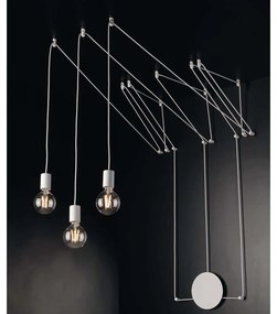 Φωτιστικό Οροφής Habitat I-HABITAT-PL3 BCO 3xE27 Φ19cm 500cm White Luce Ambiente Design Metal