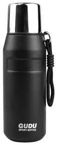 Φορητό παγούρι-θερμός - 650ml Μαύρο