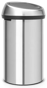 Κουτί Brabantia Touch Bin 647245, 60 λίτρα, Ομαλός και αθόρυβος βρασμός, Inox/mate