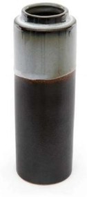 Βάζο 014.SY0052 8x24cm Κεραμικό Grey-Black Κεραμικό