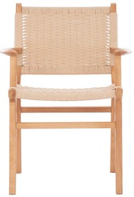 Καρέκλα-Πολυθρόνα IGNACIO Rubberwood και Σχοινί 61x56x83Υεκ. 61x56x83 εκ.