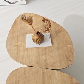 Coffee Table Stones - Sapphire Oak Sapphire Oak