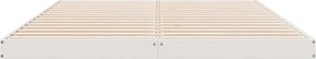 vidaXL Κρεβάτι δαπέδου Λευκό 160 x 210 cm Στερεά ξυλεία πεύκου
