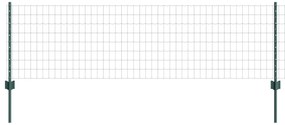 vidaXL Ευρωπαϊκός Φράκτης με 11 Στήλες Γκρι 0,6x25 μ Χάλυβας