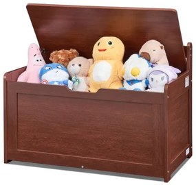 VEVOR Kids Toy Storage Bench Wooden Toy Box Chest 32.68 x 17.91 x 24.02&quot; Cherry
