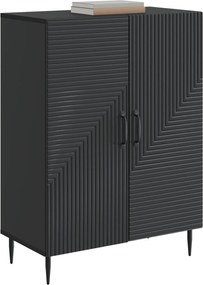 vidaXL Πλαϊνό γραφείο Μαύρο 66 x 34,5 x 89,5 εκ Επεξεργασμένο Ξύλο