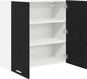 vidaXL Κρεμαστό ντουλάπι Μαύρη Οξυά 80 x 31 x 80 εκ.