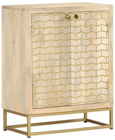 vidaXL Ντουλάπι με 2 Πόρτες 55 x 30 x 70 εκ. από Μασίφ Ξύλο Μάνγκο