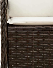 vidaXL Παγκάκι κήπου Καφέ συνθετικό ρατάν